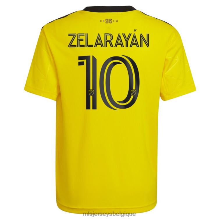 MLS Jerseys enfants Columbus Crew Lucas Zelarayan adidas jaune 2022 gold standard kit réplique maillot de joueur J8822431