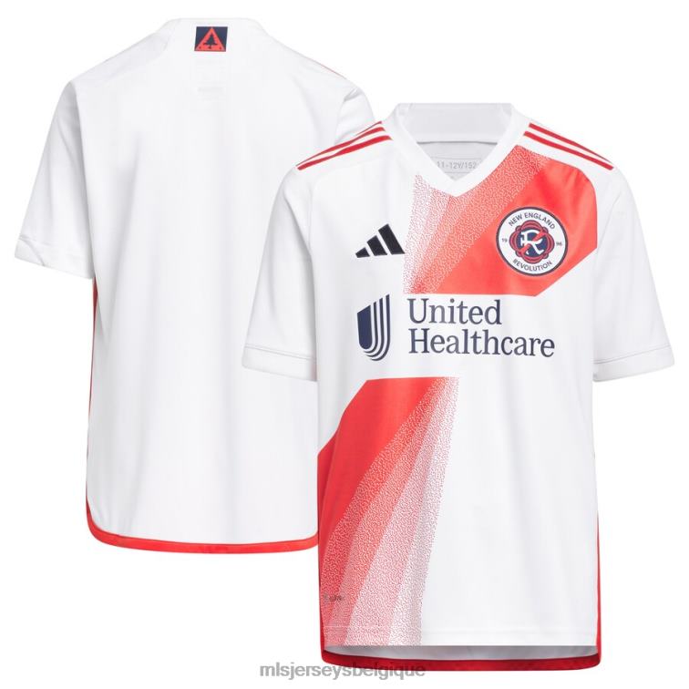 MLS Jerseys enfants maillot de la nouvelle-angleterre revolution adidas blanc 2023 defiance J8822115