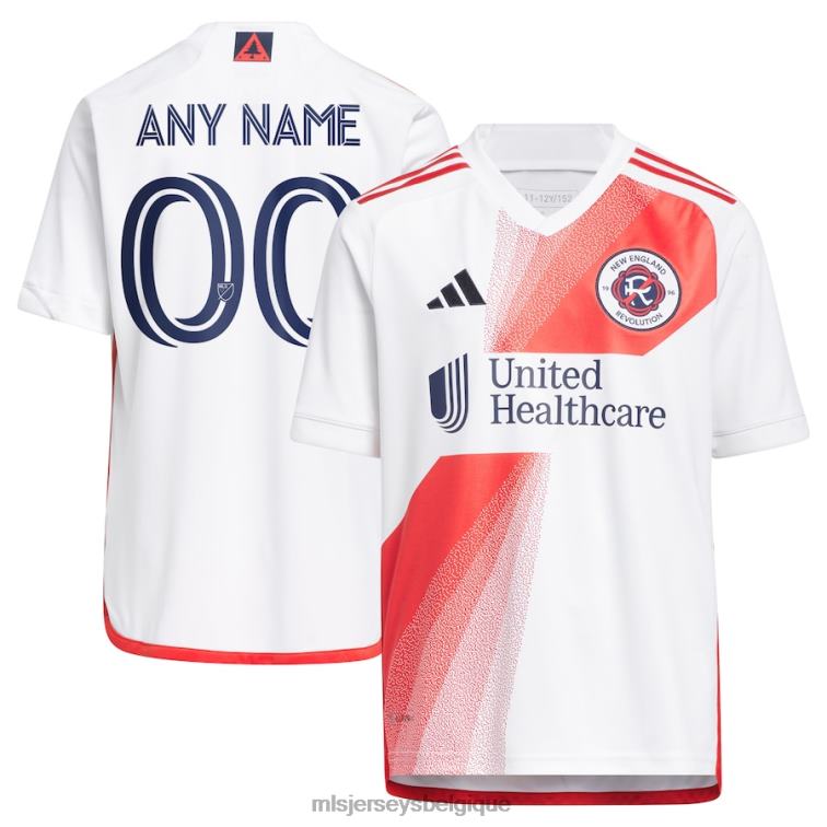 MLS Jerseys enfants maillot personnalisé réplique adidas revolution de la nouvelle-angleterre blanc 2023 defiance J8822315