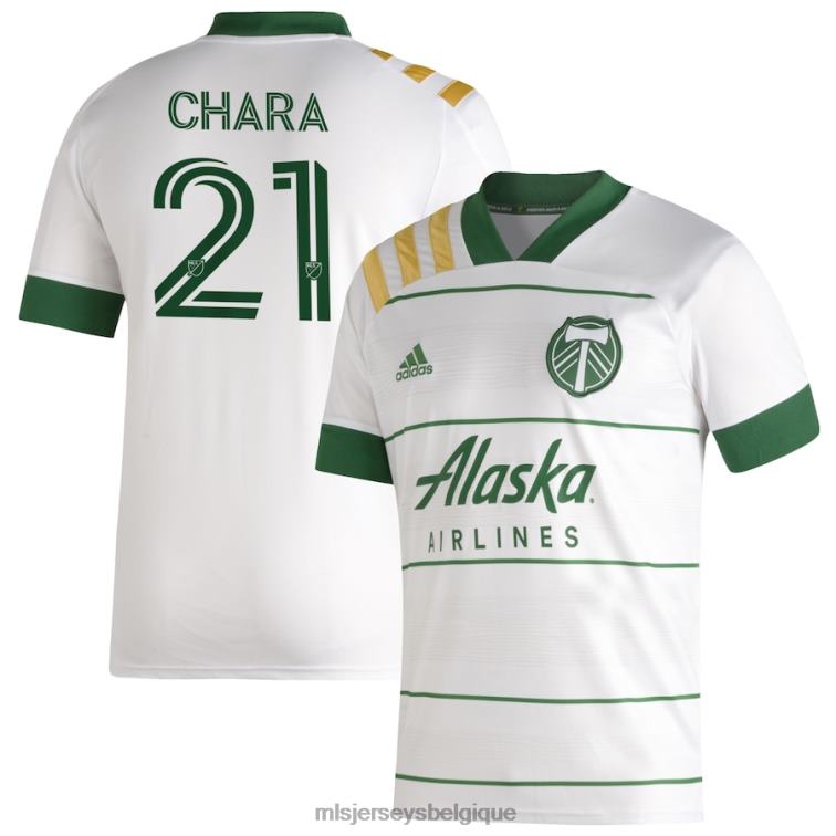 MLS Jerseys enfants maillot de joueur réplique secondaire Portland Timbers Diego Chara adidas blanc 2020 J8822775