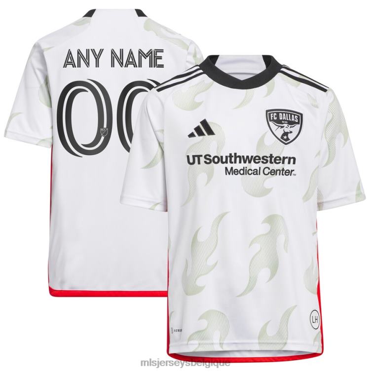 MLS Jerseys enfants fc dallas adidas blanc 2023 burn baby burn réplique maillot personnalisé J8822393