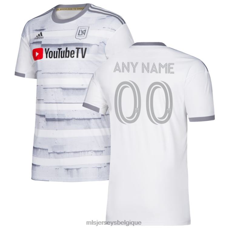 MLS Jerseys enfants maillot réplique personnalisé secondaire lafc adidas blanc 2020 J8822949