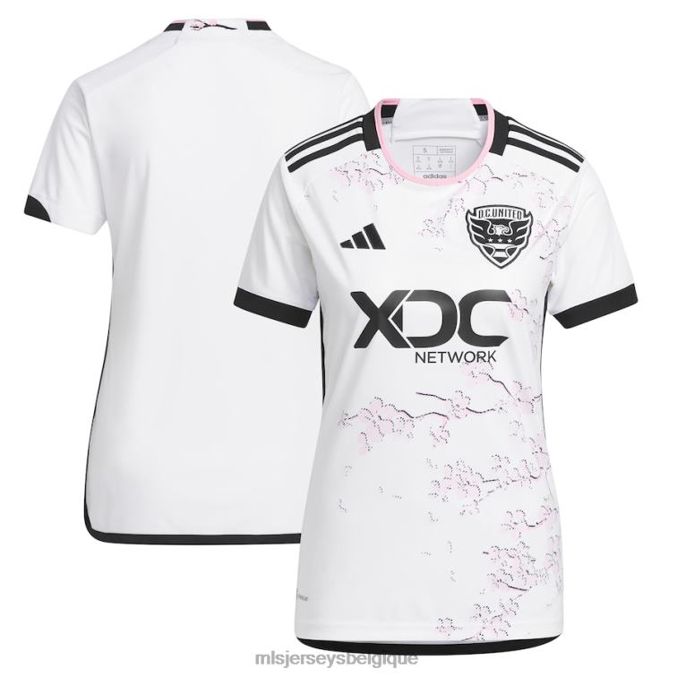 MLS Jerseys femmes d.c. maillot réplique United adidas blanc 2023 The Cherry Blossom Kit J882293