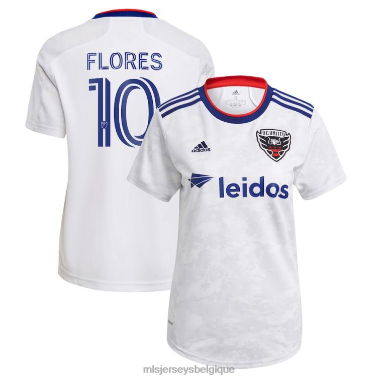 MLS Jerseys femmes d.c. maillot de joueur réplique edison flores adidas blanc 2021 the marbre J88221369