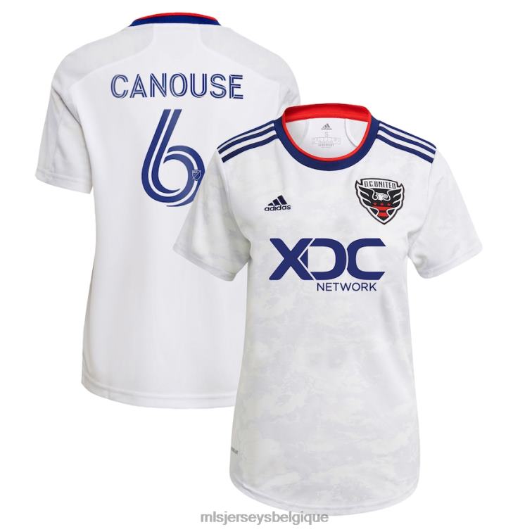 MLS Jerseys femmes d.c. maillot de joueur réplique United Russell Canouse adidas blanc 2022 The Marble J88221311