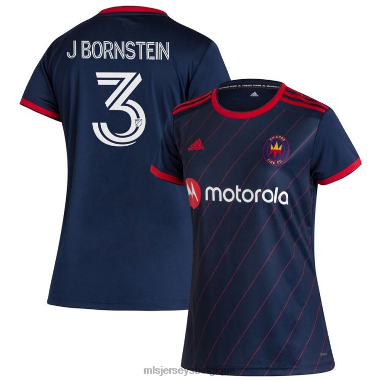 MLS Jerseys femmes maillot chicago fire jonathan bornstein adidas bleu marine 2020 réplique primaire J88221377
