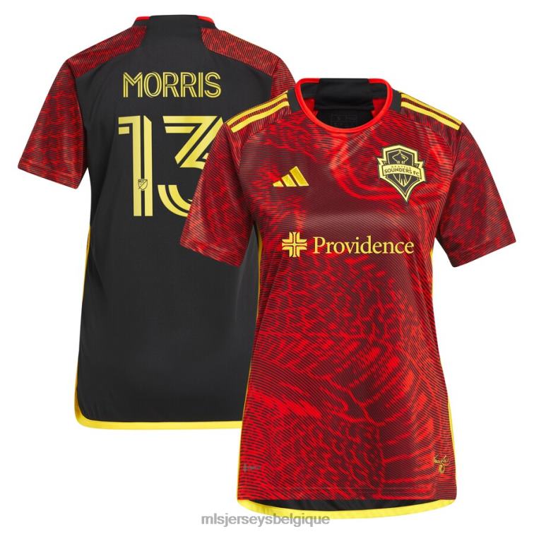 MLS Jerseys femmes Seattle Sounders FC Jordan Morris Adidas Rouge 2023 The Bruce Lee Kit Réplique Maillot J8822383