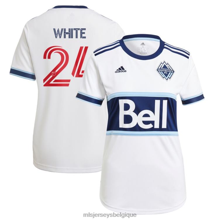 MLS Jerseys femmes maillot de joueur de réplique principale blanc adidas blanccaps de vancouver fc brian blanc 2021 J88221447