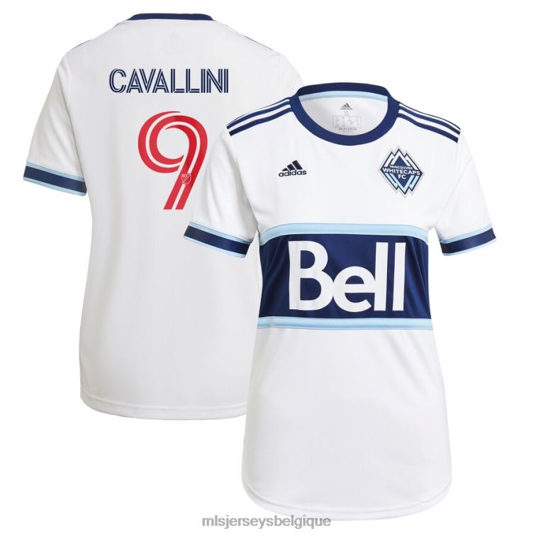 MLS Jerseys femmes maillot de joueur réplique primaire adidas blanccaps fc lucas cavallini de vancouver blanc 2021 J88221491