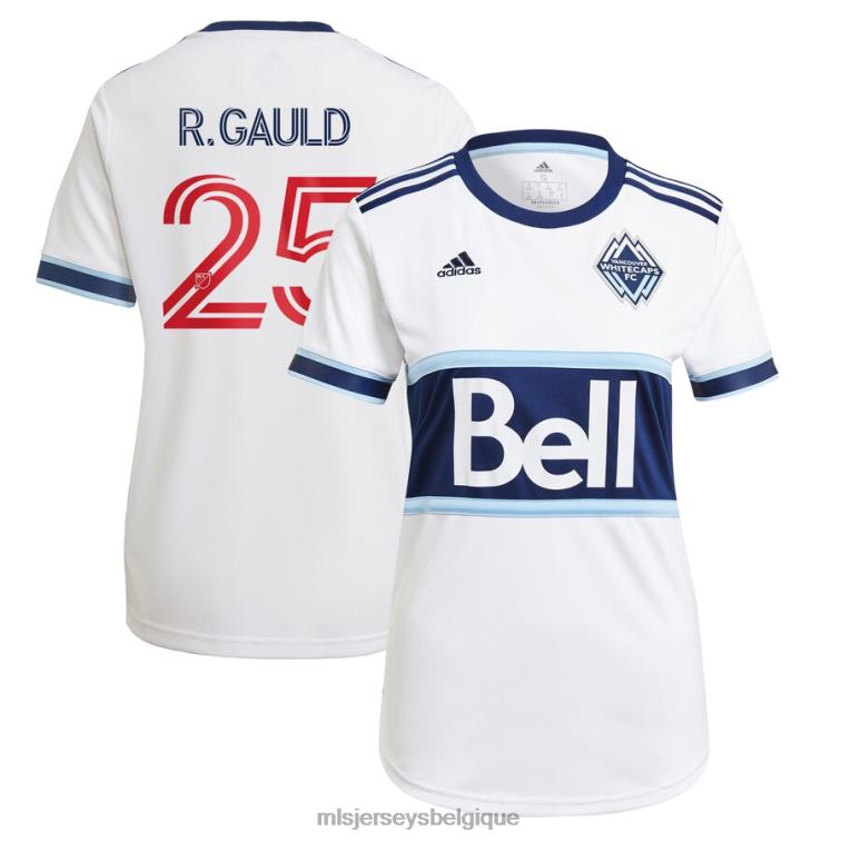 MLS Jerseys femmes maillot de joueur de réplique principale adidas blanc 2021 des vancouver whitecaps fc ryan gauld J88221324