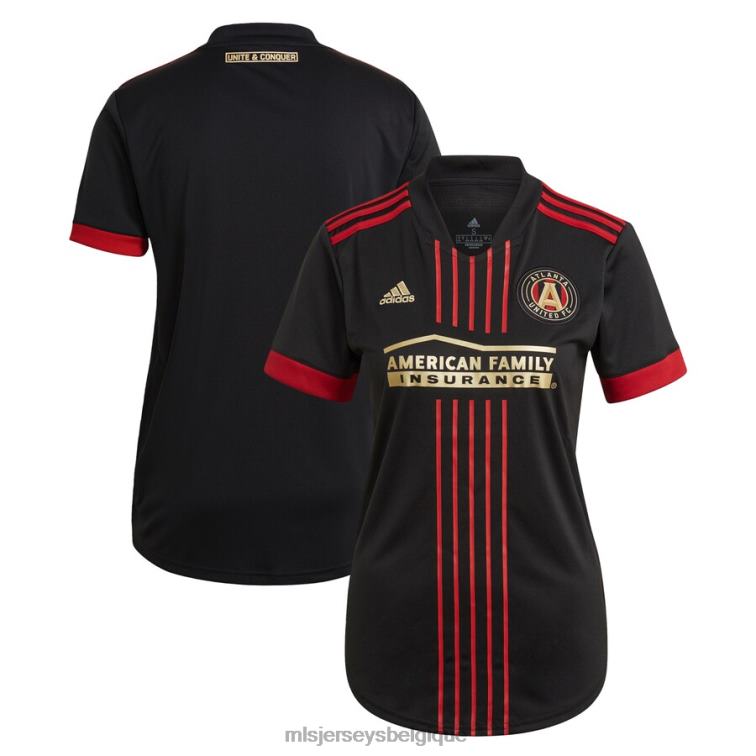 MLS Jerseys femmes maillot réplique atlanta united fc adidas noir 2021 the blvck kit J882281