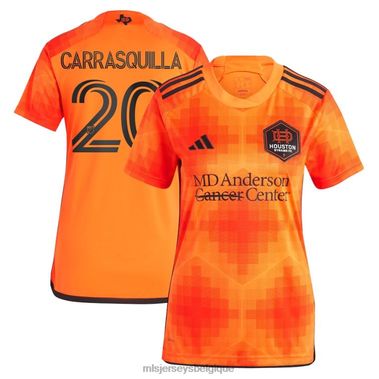 MLS Jerseys femmes maillot houston dynamo fc adalberto carrasquilla adidas orange 2023 réplique el sol J88221039