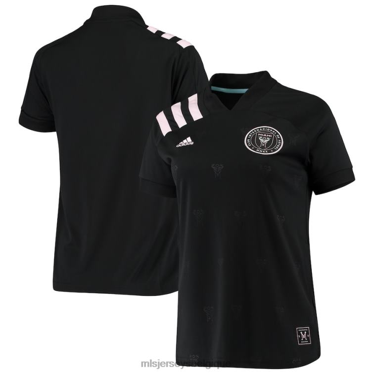 MLS Jerseys femmes maillot réplique de l'équipe extérieur inter miami cf adidas noir 2020 J88221435