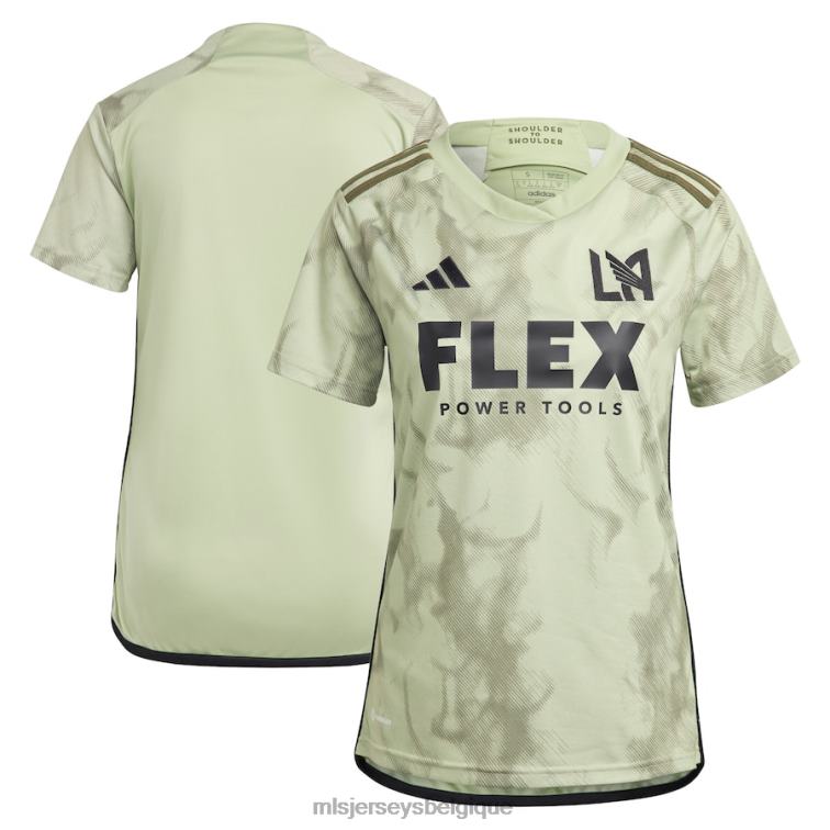 MLS Jerseys femmes maillot lafc adidas vert 2023 smokescreen réplique J8822129