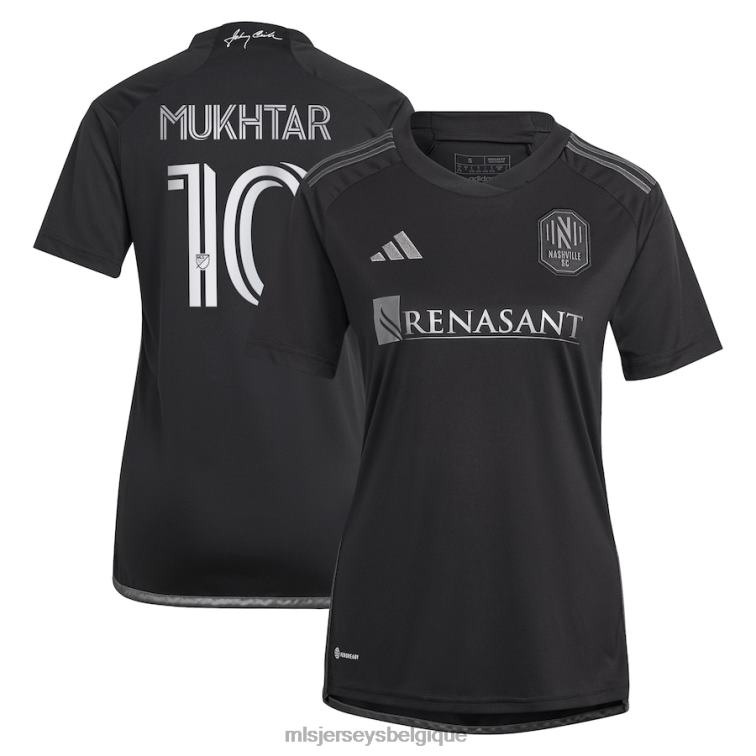 MLS Jerseys femmes nashville sc hany mukhtar adidas noir 2023 homme en noir kit réplique maillot de joueur J8822516