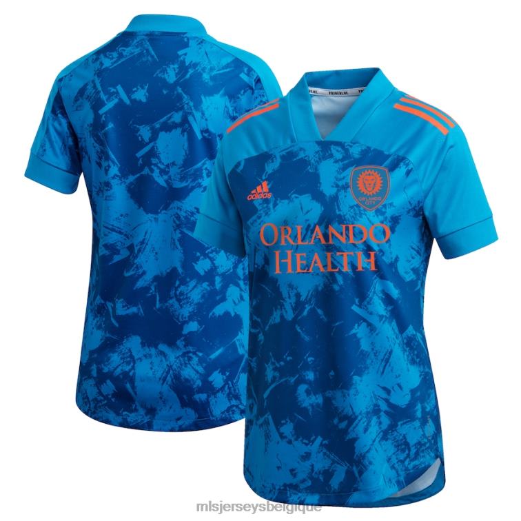 MLS Jerseys femmes maillot orlando city sc adidas bleu 2021 primeblue réplique J8822781