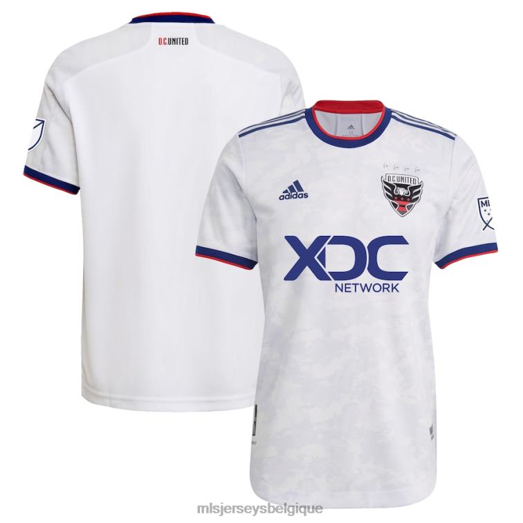 MLS Jerseys Hommes d.c. maillot adidas uni blanc 2022 le marbre authentique J8822264