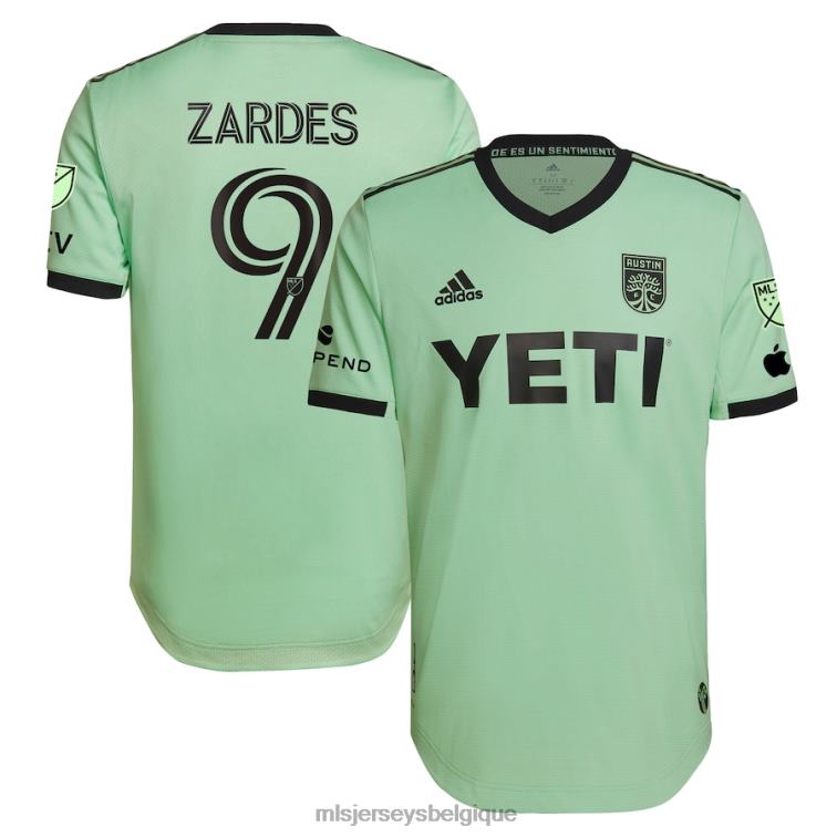 MLS Jerseys Hommes austin fc gyasi zardes adidas menthe 2023 le kit sentimiento maillot de joueur authentique J88221168