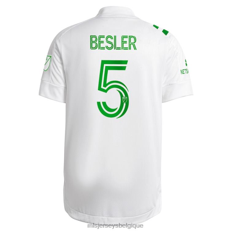 MLS Jerseys Hommes maillot austin fc matt besler adidas blanc 2021 legends authentique J88221468