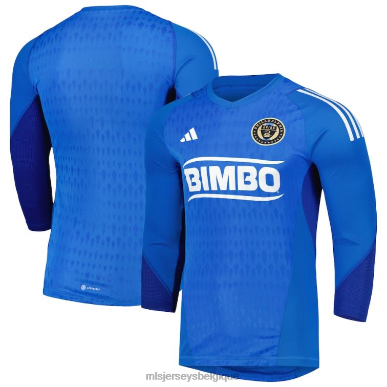 MLS Jerseys Hommes maillot réplique de gardien de but manches longues adidas bleu philadelphia union 2023 J882234