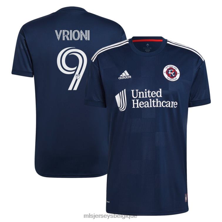 MLS Jerseys Hommes New England Revolution Giacomo Vrioni adidas marine 2023 The Liberty Kit réplique maillot de joueur J8822931