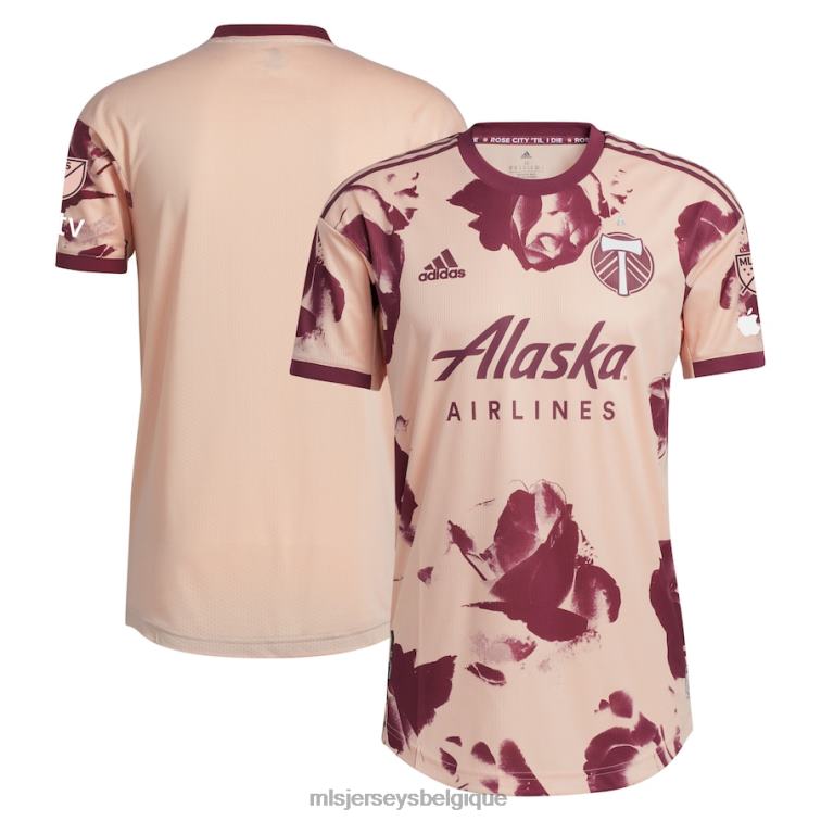 MLS Jerseys Hommes maillot authentique Portland Timbers adidas rose 2023 Heritage Rose J8822347