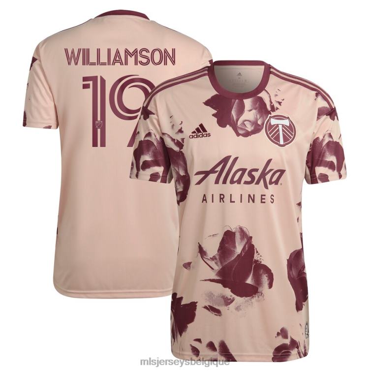 MLS Jerseys Hommes Portland Timbers Eryk Williamson adidas rose 2023 Heritage Rose Kit réplique maillot de joueur J88221154