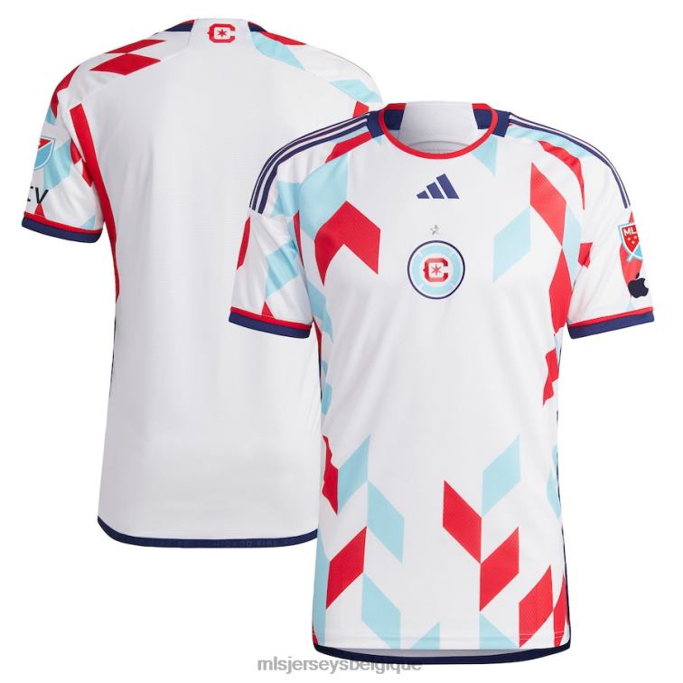 MLS Jerseys Hommes maillot chicago fire adidas blanc 2023 un kit pour tous authentique J8822170
