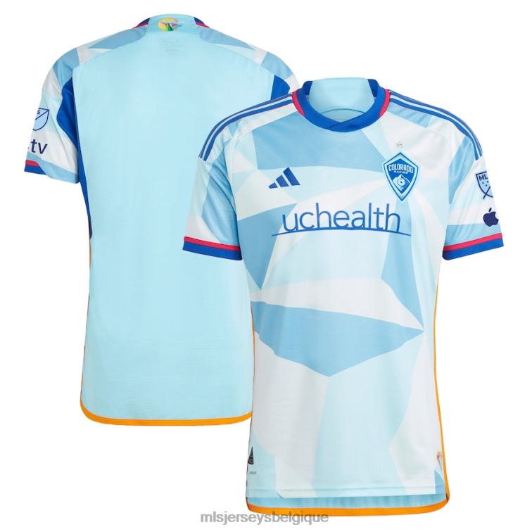MLS Jerseys Hommes maillot authentique colorado rapids adidas bleu clair 2023 new day kit J8822197
