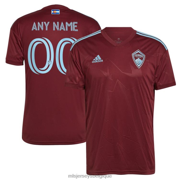 MLS Jerseys Hommes maillot personnalisé colorado rapids adidas bordeaux 2022 club réplique J8822577