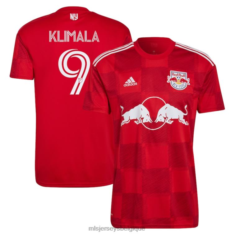MLS Jerseys Hommes Maillot de joueur réplique New York Red Bulls Patryk Klimala adidas rouge 2022 1ritmo J88221005