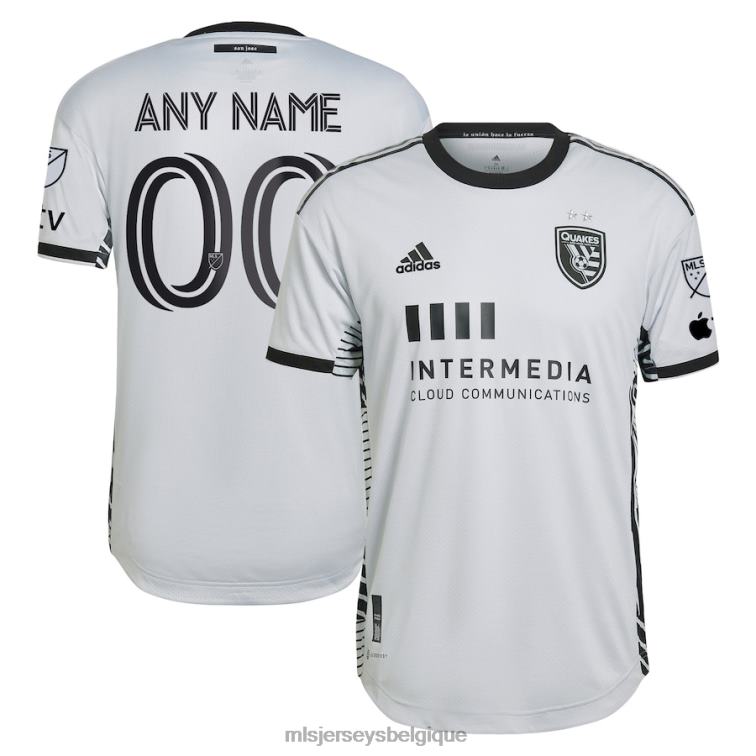 MLS Jerseys Hommes tremblements de terre de san jose adidas gris 2023 le kit créateur maillot personnalisé authentique J8822783