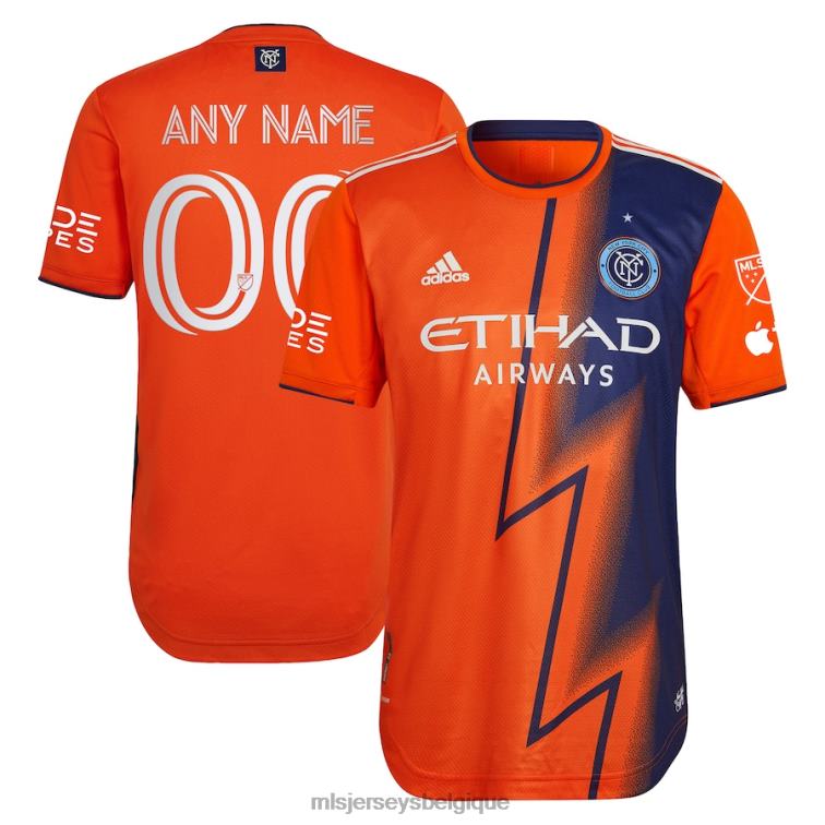 MLS Jerseys Hommes new york city fc adidas orange 2023 le kit volt maillot personnalisé authentique J8822684