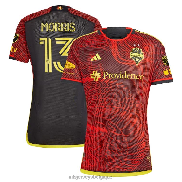 MLS Jerseys Hommes Seattle Sounders FC Jordan Morris Adidas Rouge 2023 The Bruce Lee Kit Maillot Authentique J882246