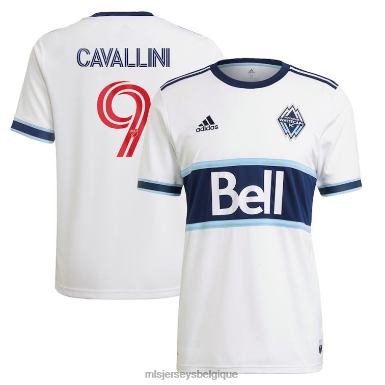 MLS Jerseys Hommes maillot de joueur réplique primaire adidas blanccaps fc lucas cavallini de vancouver blanc 2021 J88221349