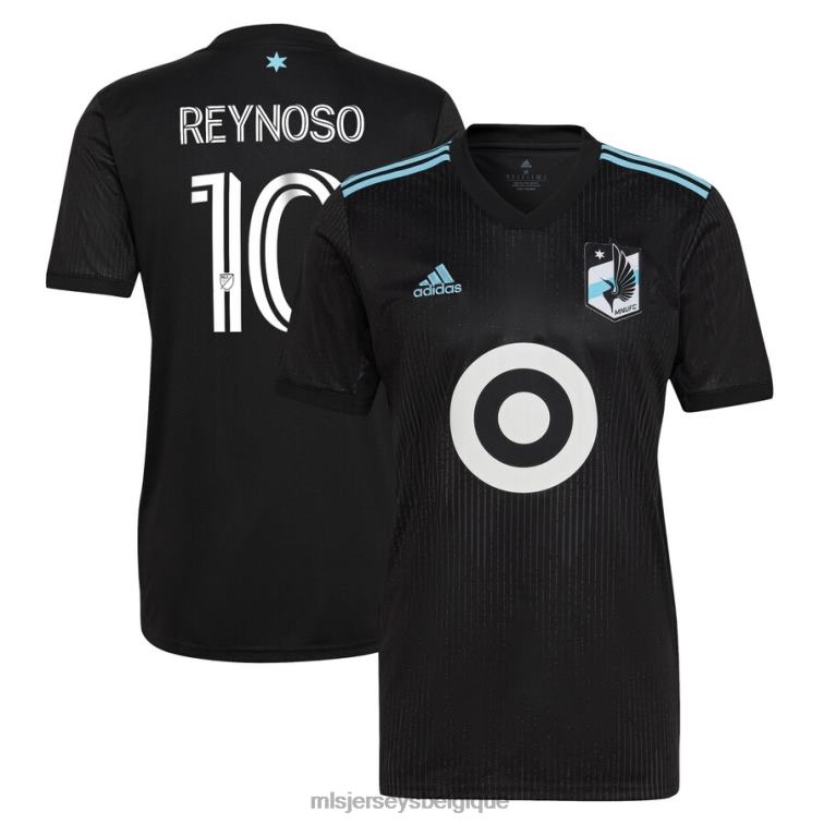 MLS Jerseys Hommes Minnesota United FC Emanuel Reynoso adidas noir 2022 Minnesota Night Kit réplique maillot de joueur J88221283