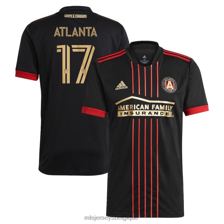 MLS Jerseys Hommes maillot réplique atlanta united fc supporters adidas noir 2021 the blvck kit J8822831