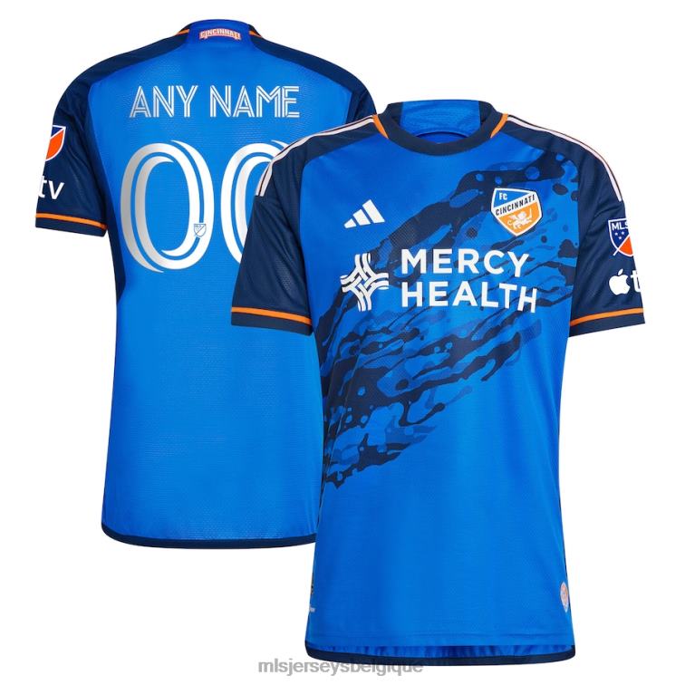 MLS Jerseys Hommes fc cincinnati adidas bleu 2023 river kit authentique maillot personnalisé J8822142