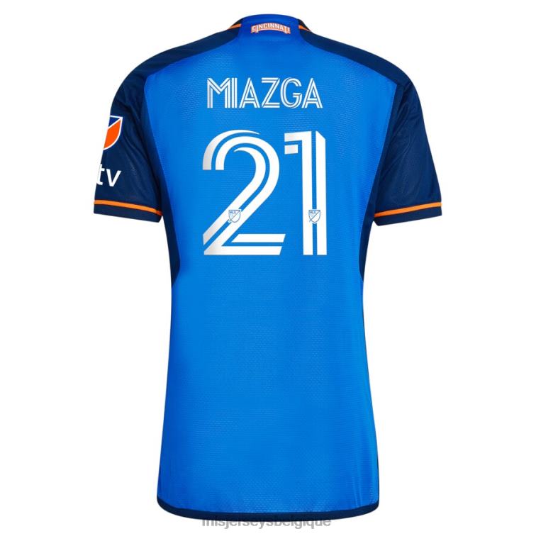 MLS Jerseys Hommes maillot fc cincinnati matt miazga adidas bleu 2023 river kit authentique J8822754