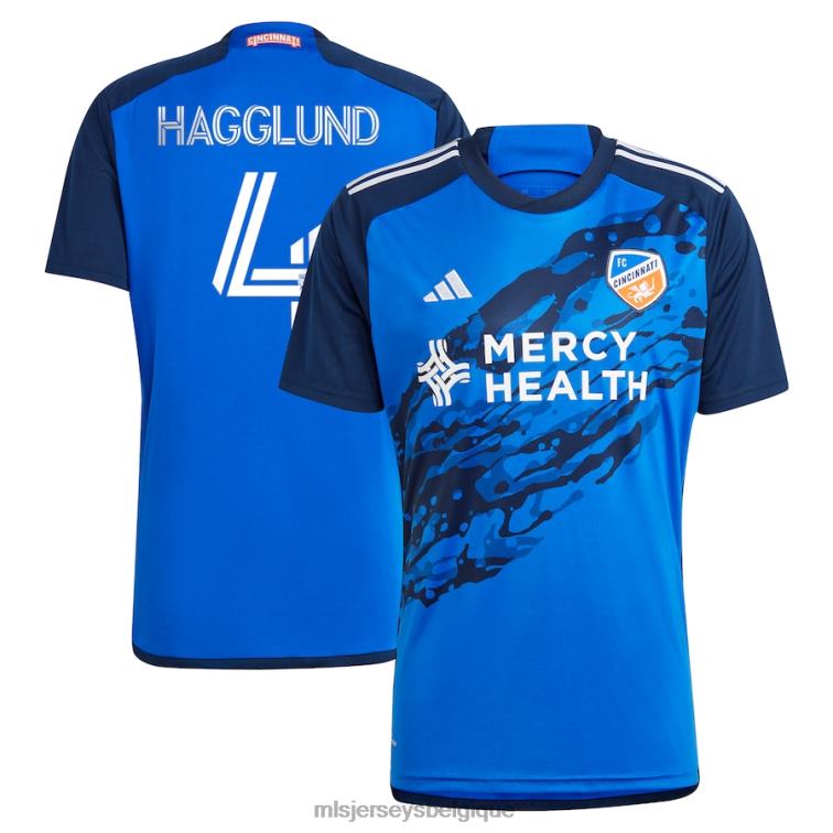 MLS Jerseys Hommes maillot réplique fc cincinnati nick hagglund adidas bleu 2023 river kit J8822605