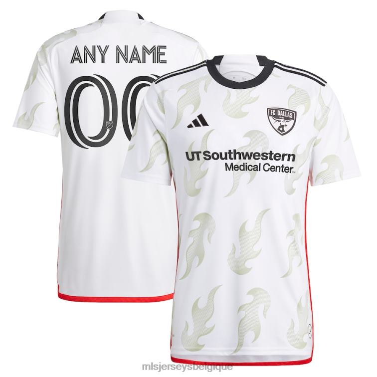 MLS Jerseys Hommes fc dallas adidas blanc 2023 burn baby burn réplique maillot personnalisé J8822302