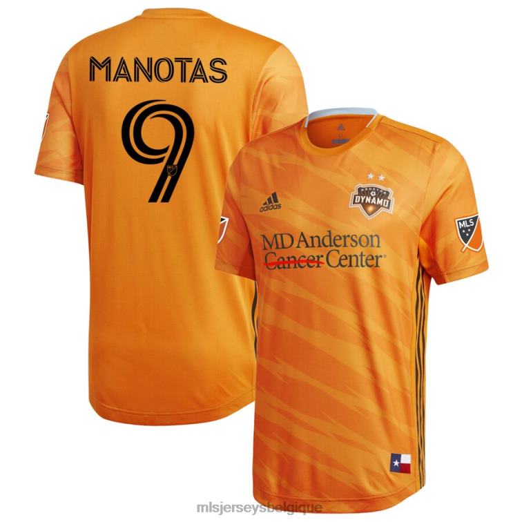 MLS Jerseys Hommes maillot de joueur authentique primaire 2020 orange mauro manotas de Houston Dynamo J88221348