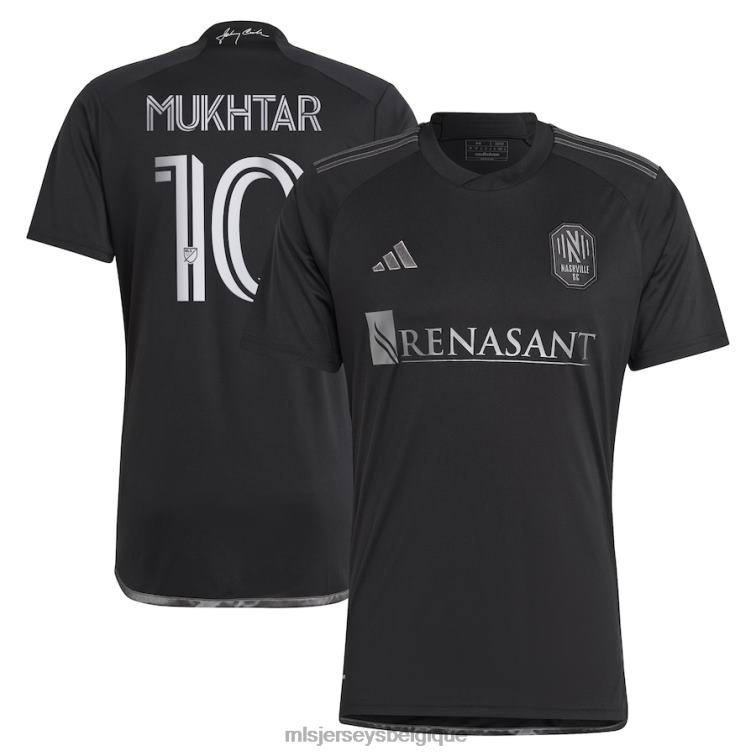 MLS Jerseys Hommes nashville sc hany mukhtar adidas noir 2023 homme en noir kit réplique maillot de joueur J8822244