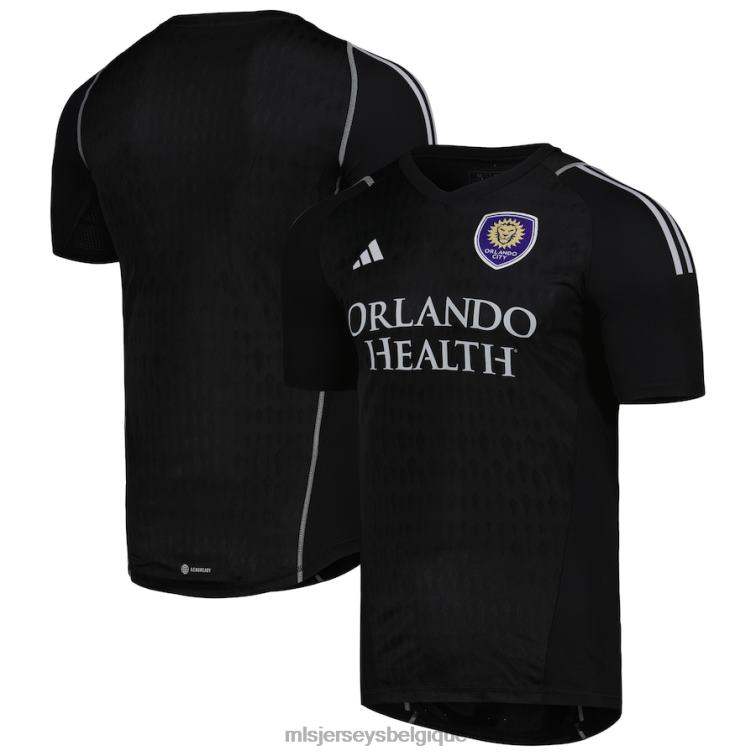 MLS Jerseys Hommes maillot de gardien de but réplique orlando city sc adidas noir 2023 J8822333