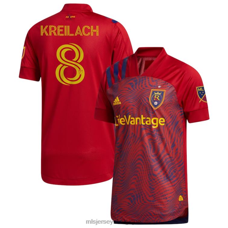 MLS Jerseys Hommes vrai lac salé damir kreilach maillot adidas rouge 2020 primaire authentique J88221261
